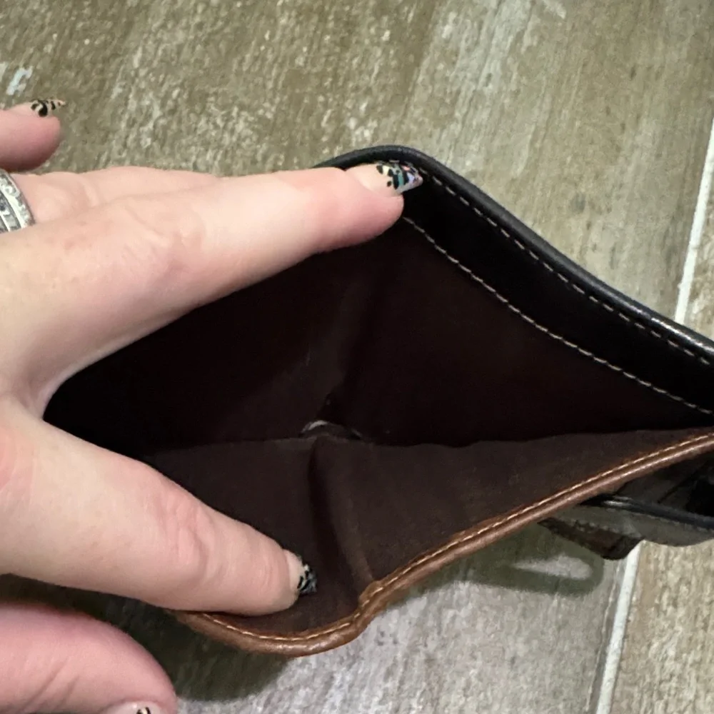 Jack Georges Black Leather Taxi Wallet